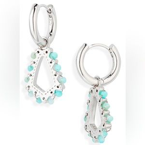 Kendra Scott Amazonite Huggies